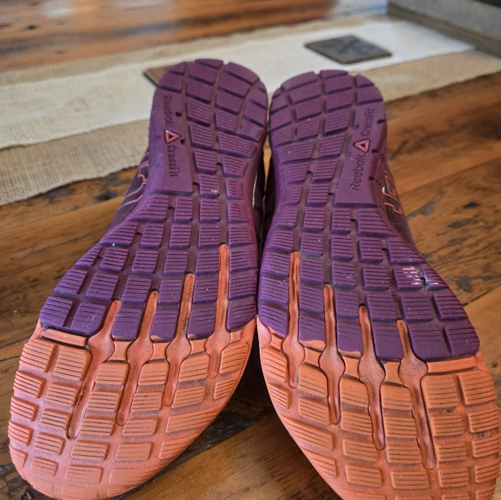 Reebok Nano 4 Size 7.5 Women's Plum & Orange - Picture 8 of 9